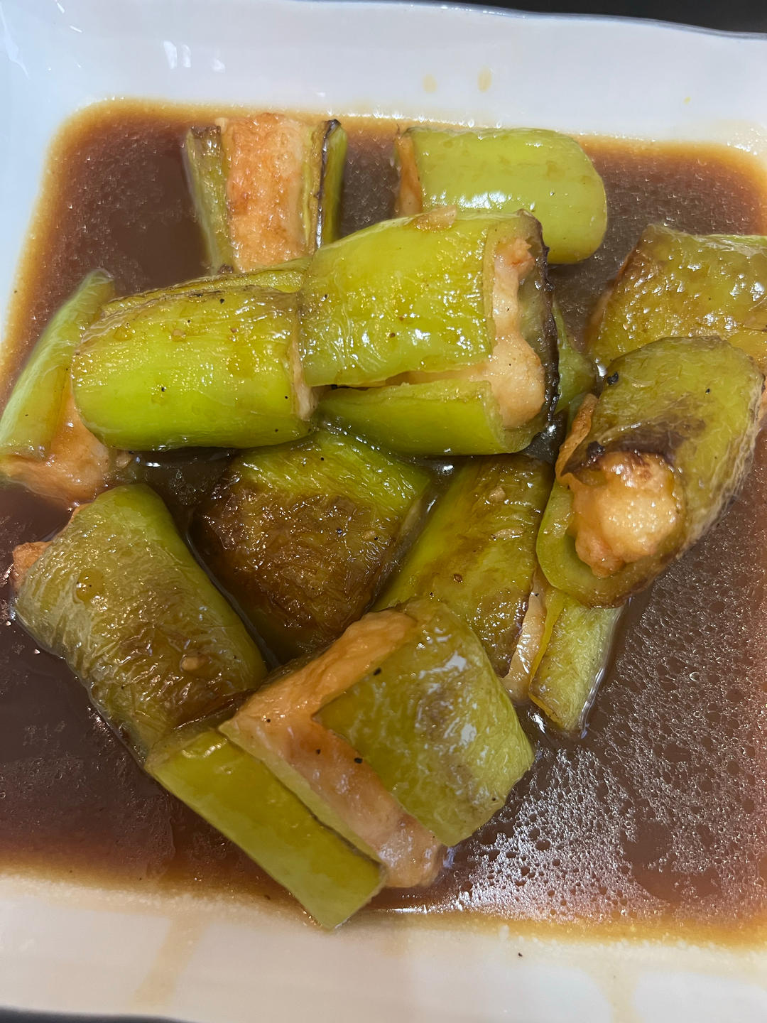 超下饭青椒酿虾滑