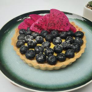 蓝莓奇异果火龙果双拼挞的做法 步骤11