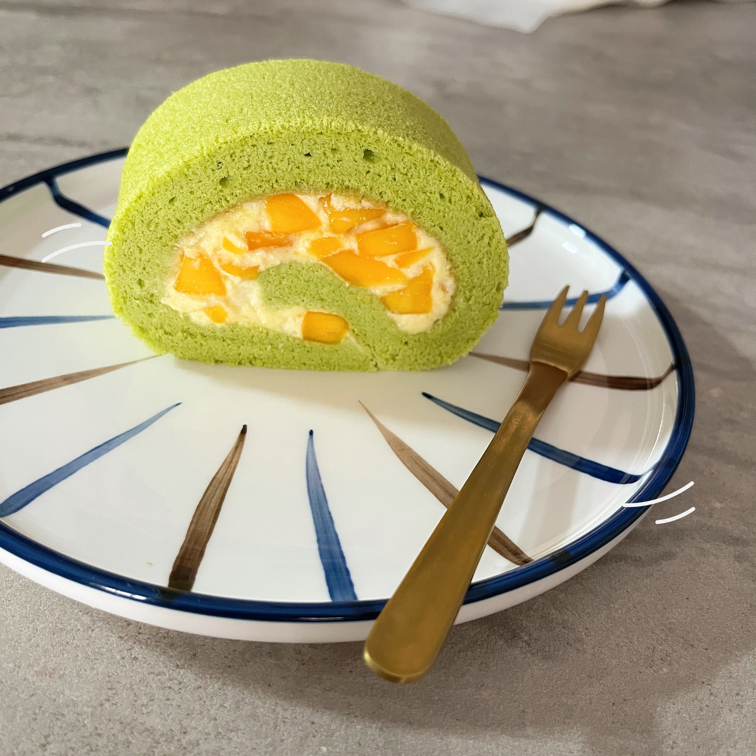 《Tinrry+》夏日清新斑斓椰香蛋糕卷