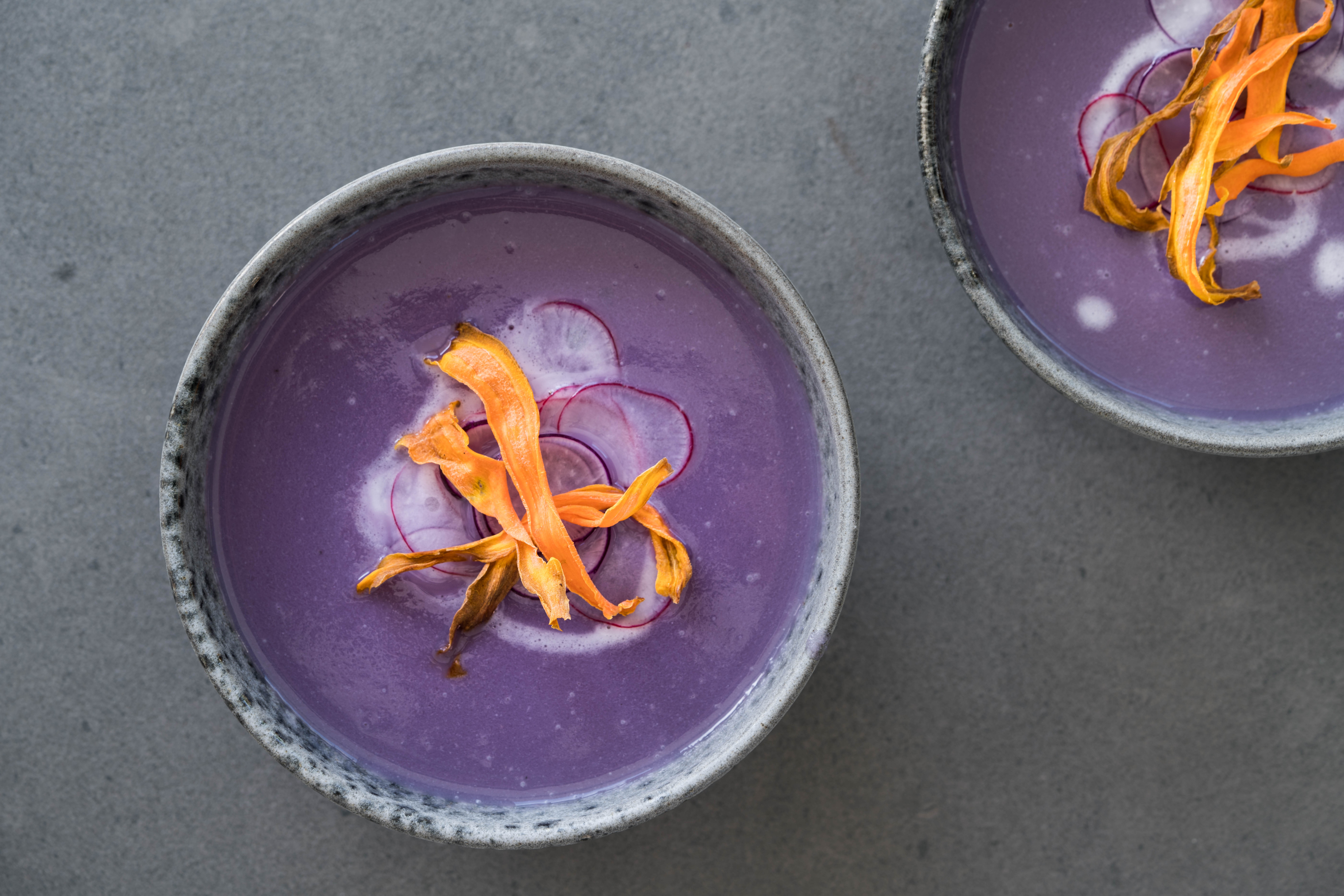 最浪漫的紫色秋日暖汤的做法