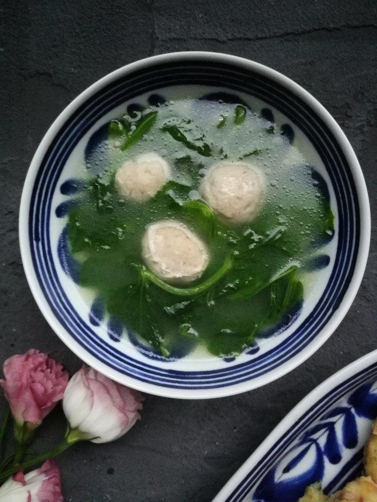 小薇厨房2016做的西洋菜滚肉丸汤