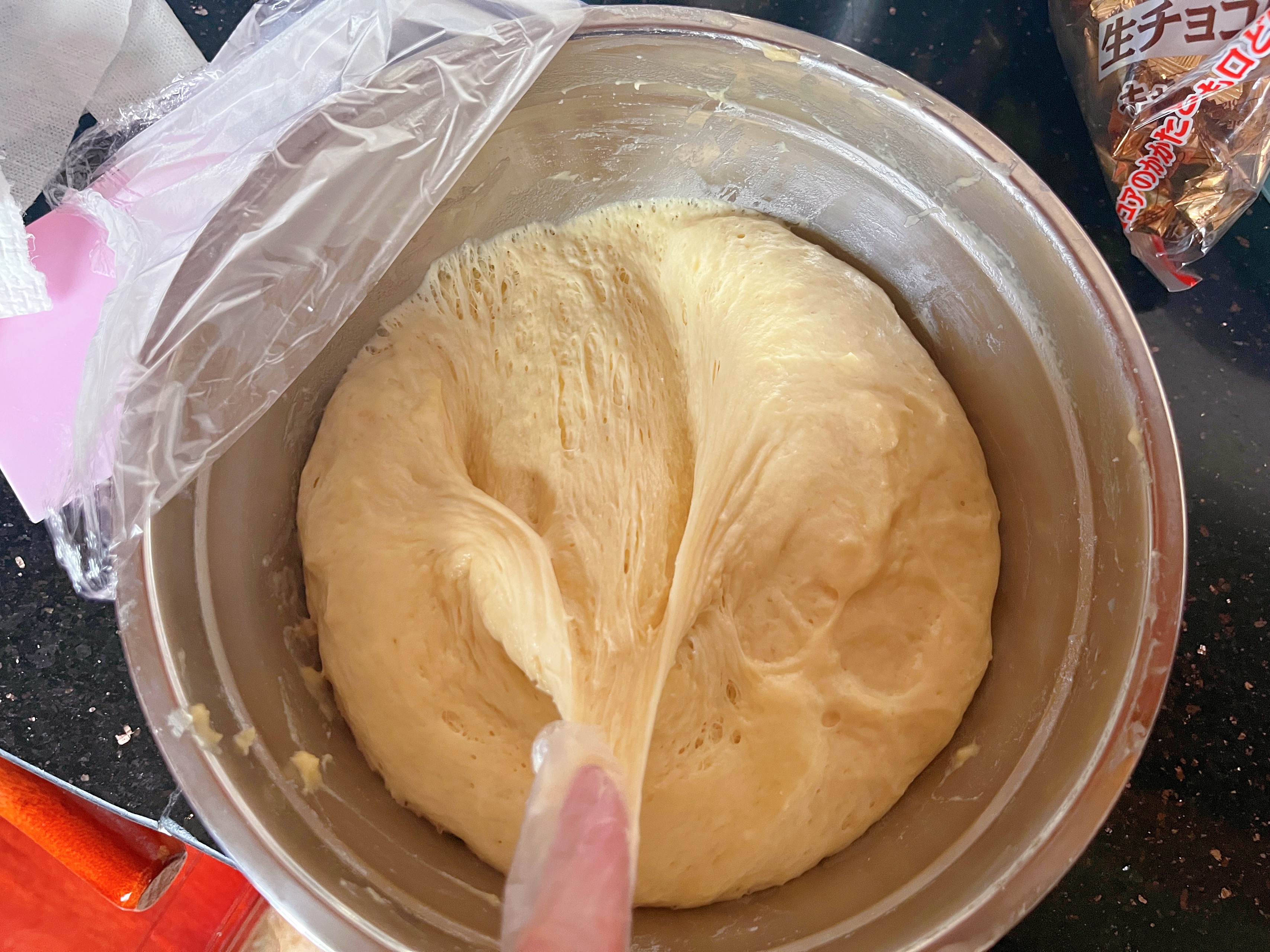 不用揉面的软萌烤面包的做法 步骤5