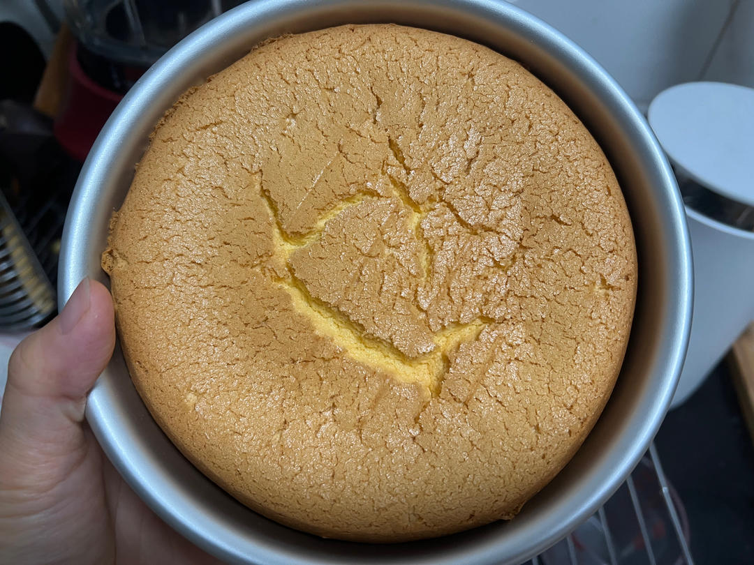 超柔软6寸戚风蛋糕(附8寸配方)零失败 超详细‼️含操作视频