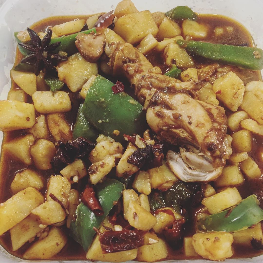 红烧土豆炖鸡腿