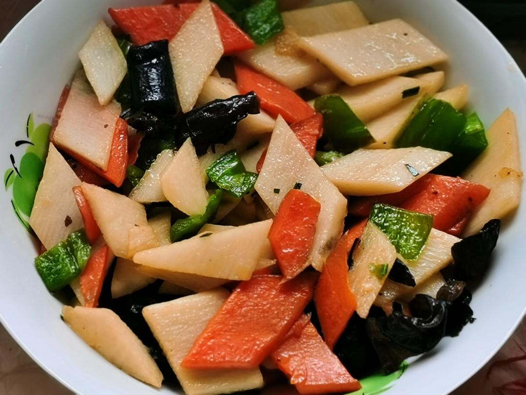 养生食谱之木耳炒山药