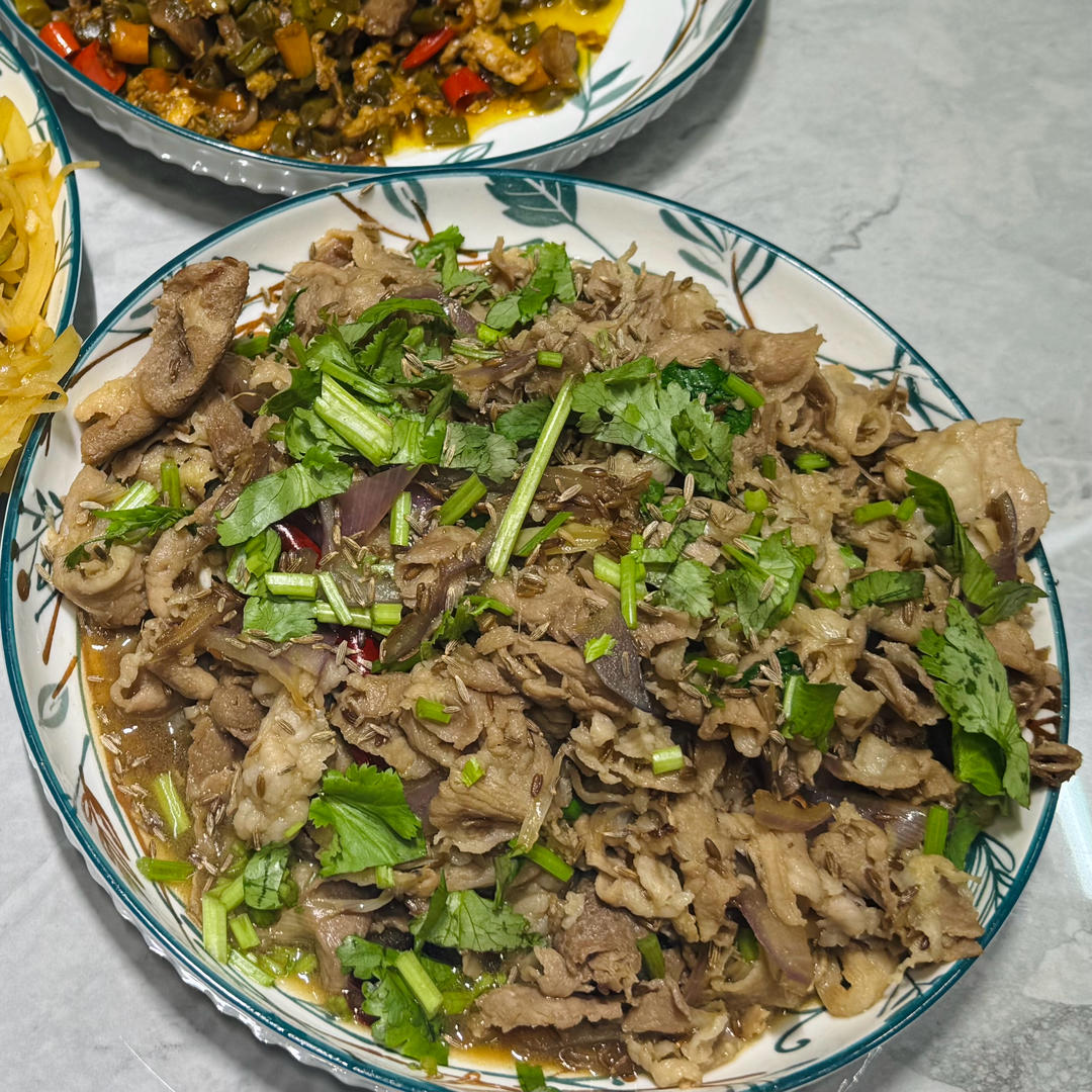 葱爆孜然羊肉卷