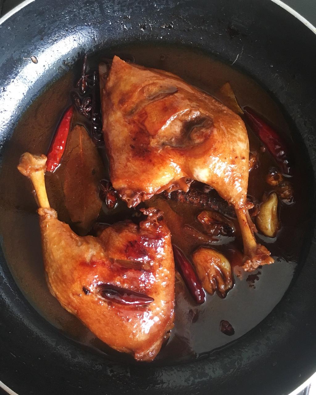 愚木瓜做的啤酒鸭腿