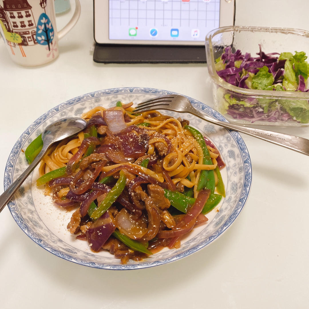 比餐厅好吃的黑椒牛柳意面🍝零失败简单教程