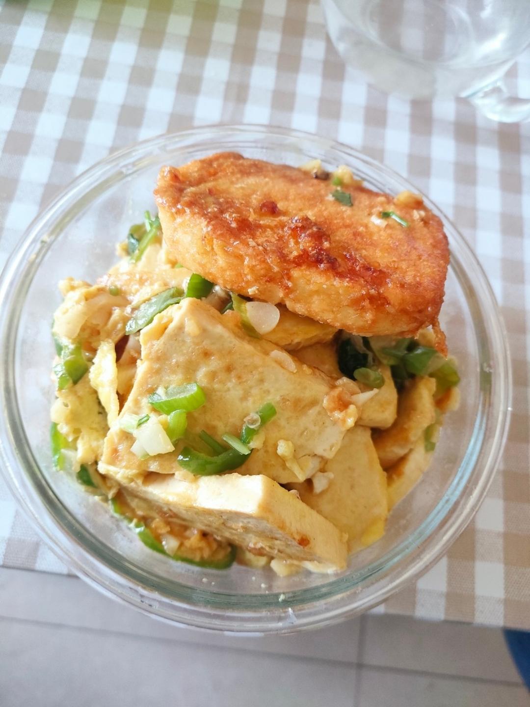 焖煎豆腐