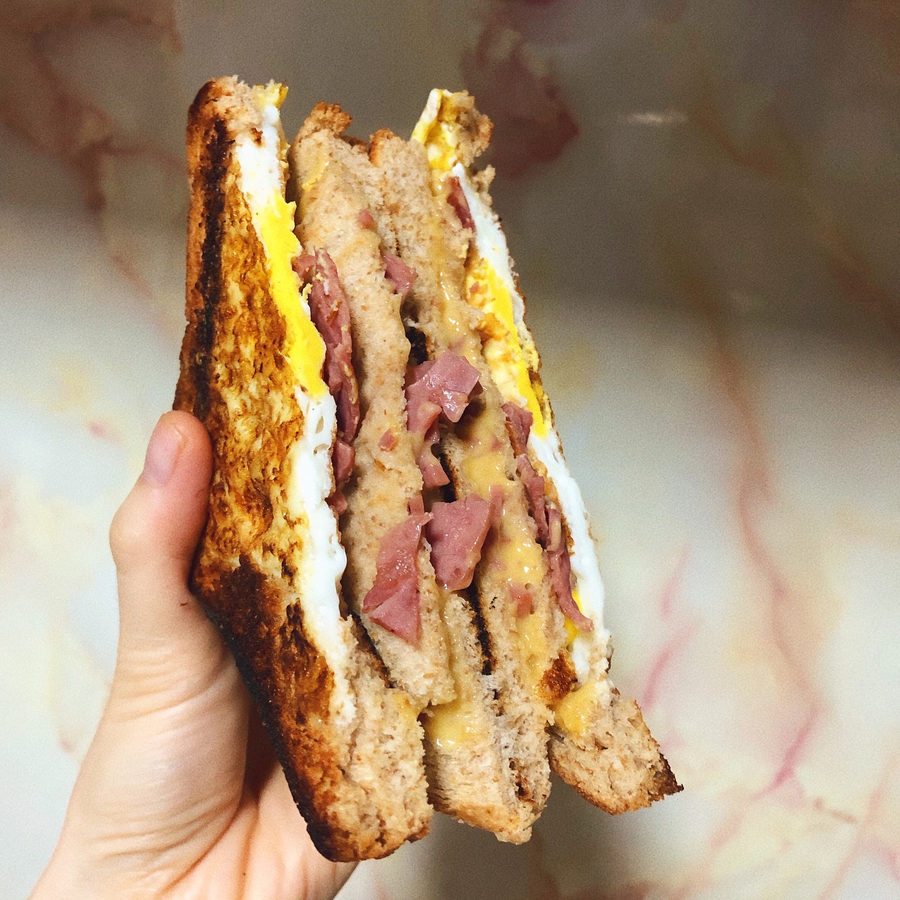 爆浆芝士火腿三明治🥪低脂早午餐（5分钟零厨艺快手）的做法 步骤14