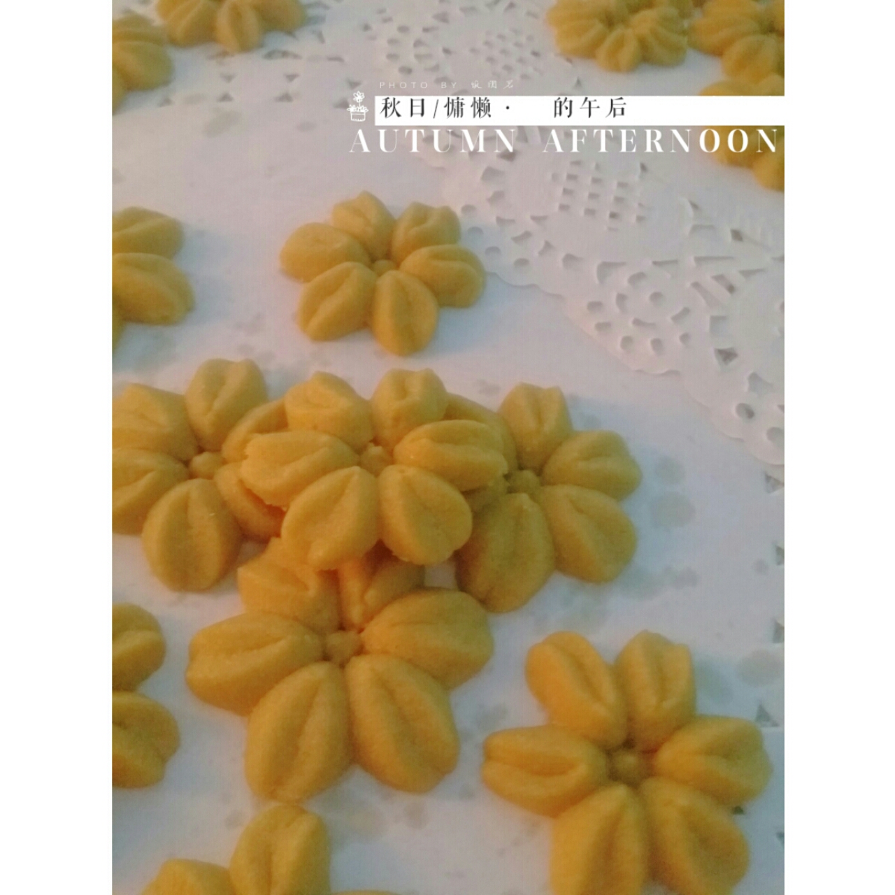 抹茶樱花曲奇——淡淡的抹茶清香