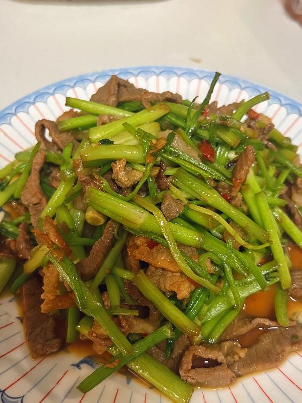 水芹菜炒肉