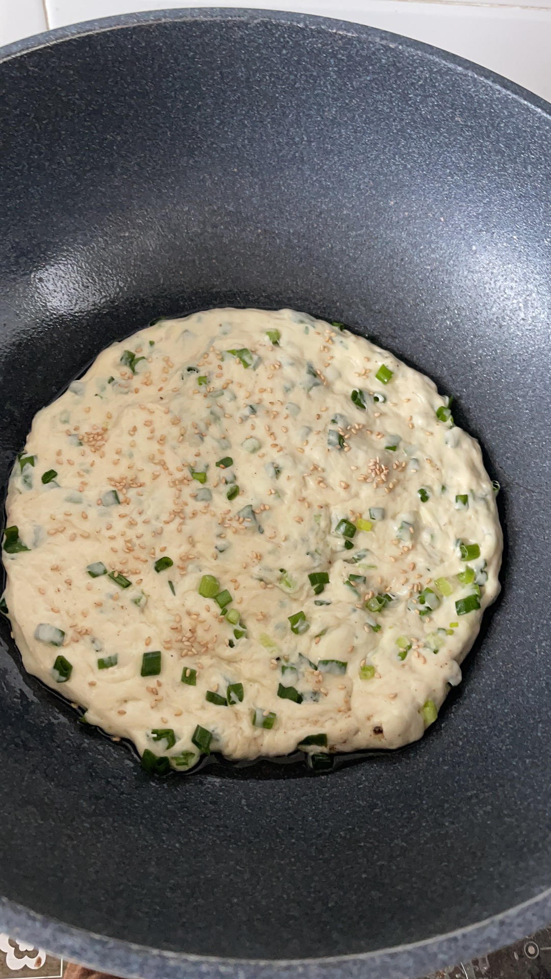 老上海羌饼（发面葱花饼）