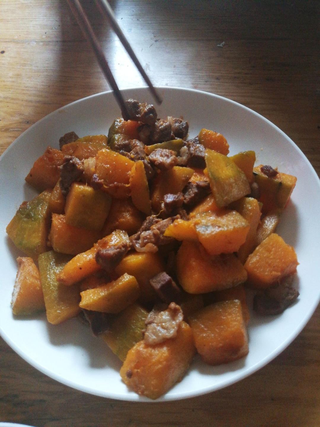 肉炒南瓜