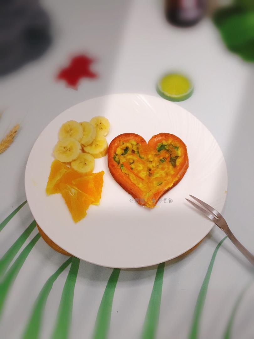 爱心火腿鸡蛋饼（好吃到一次能吃十几个）