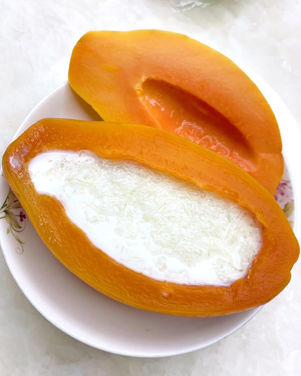 木瓜牛奶炖燕窝