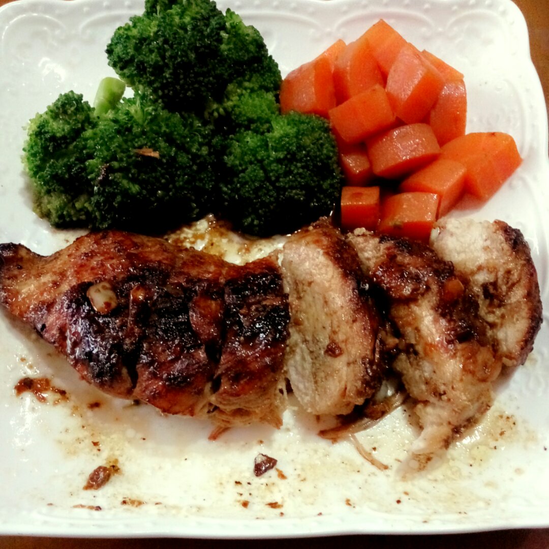 酷炫屌炸天好吃的煎鸡胸肉（香蒜蜂蜜煎鸡胸肉）