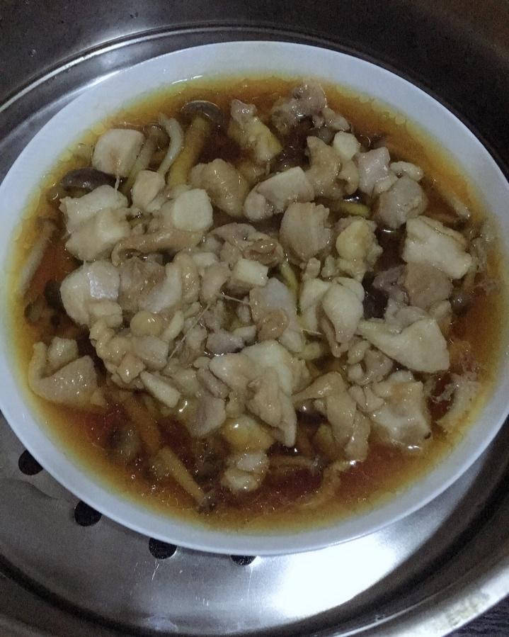 菌菇蒸鸡肉