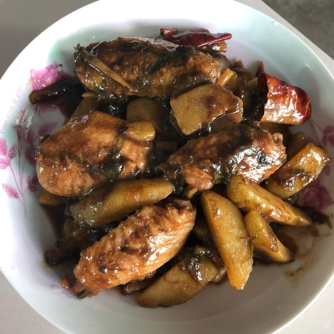 土豆炖鸡翅（快手零失败）