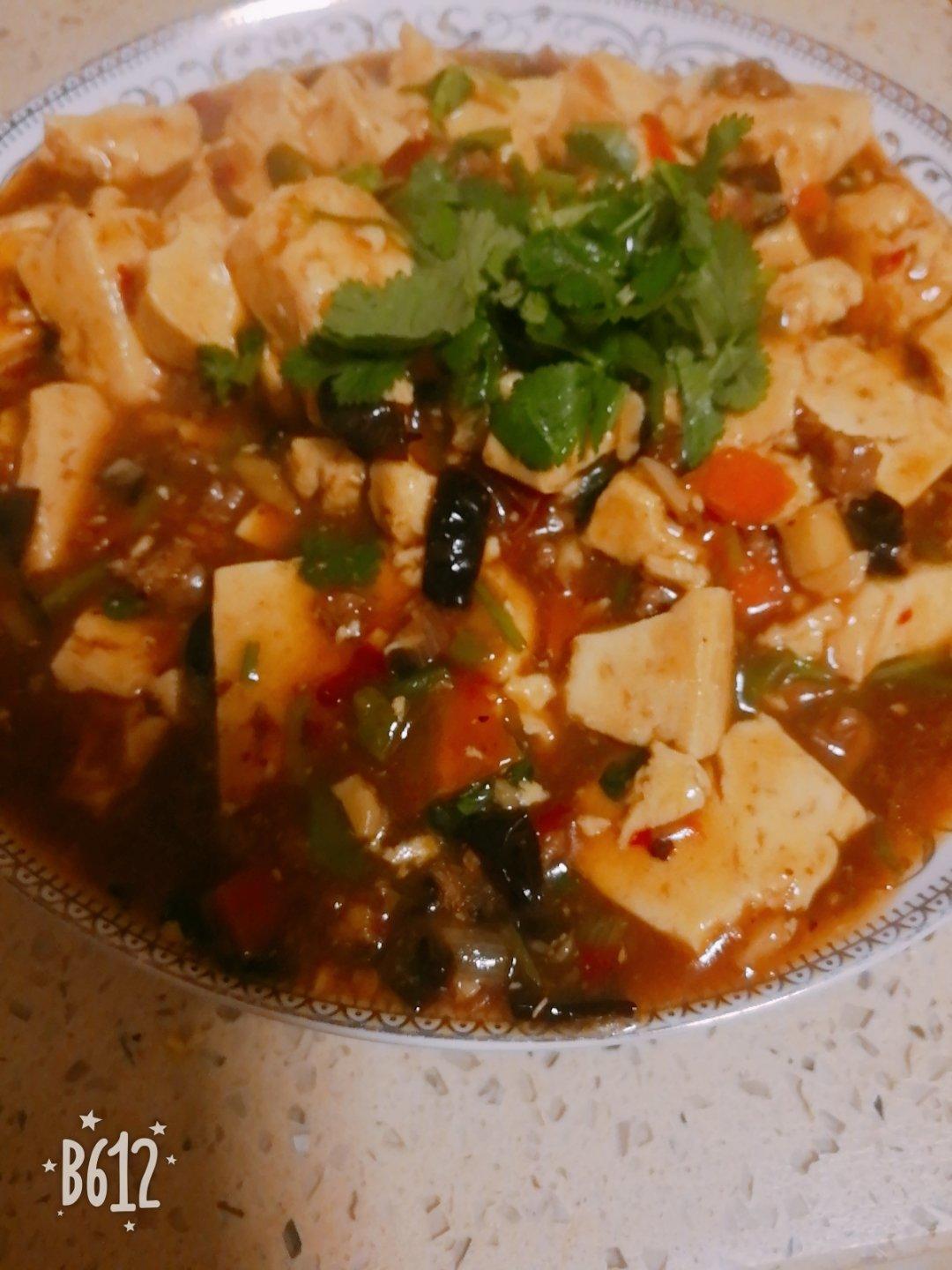 蒜香肉末烧豆腐