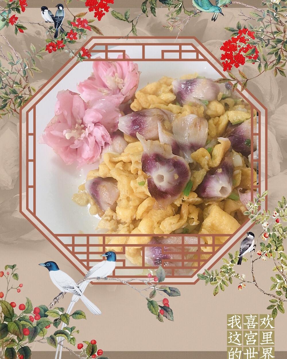 木槿花炒鸡蛋
