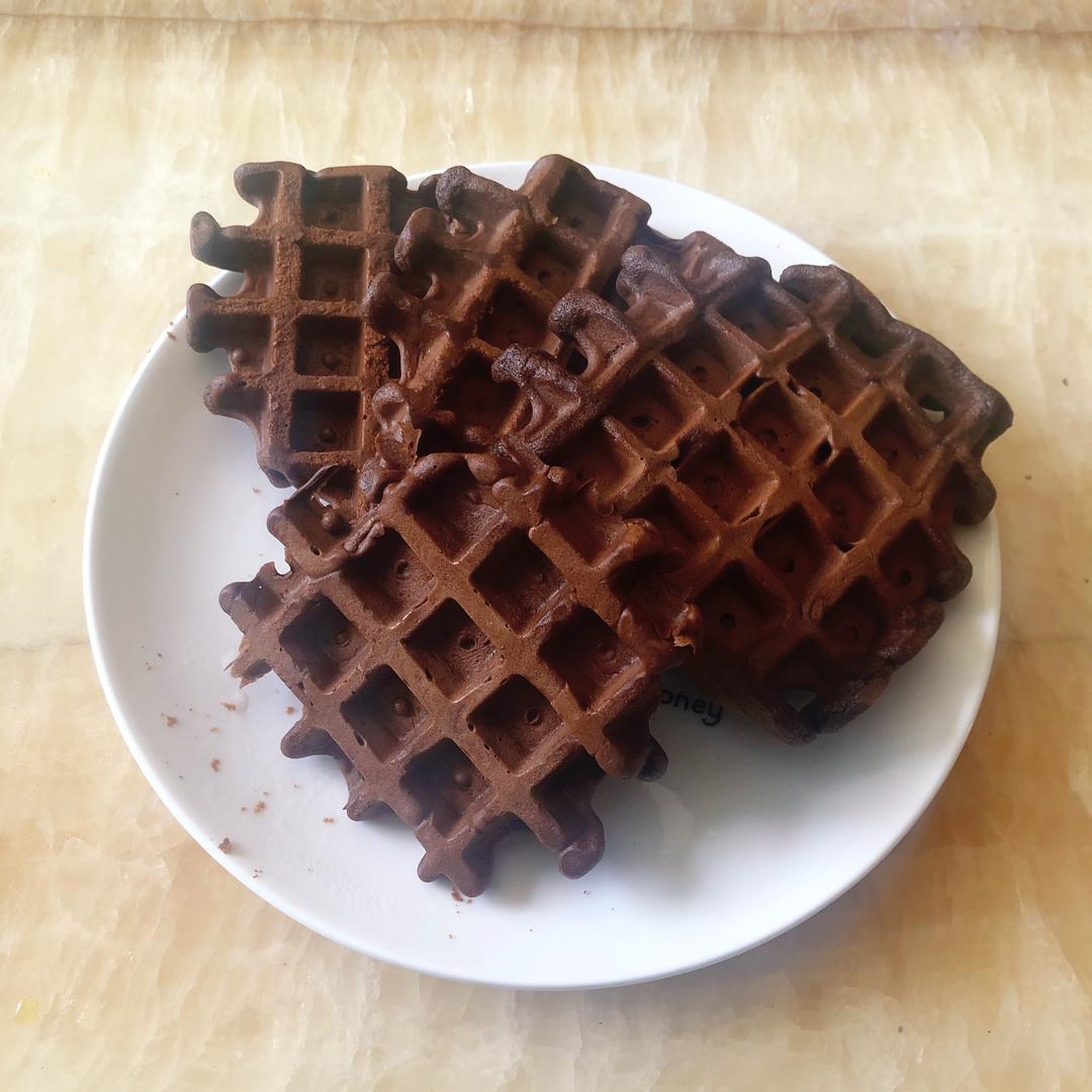 外脆内糯华夫饼：完美复刻小吃街Q格格/格子Q🧇（可可和奶香口味）的做法 步骤5