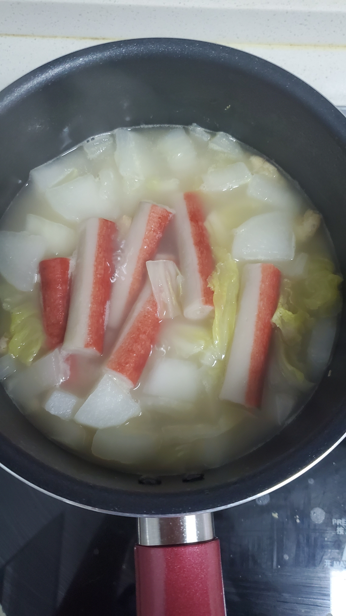 鲜美萝卜白菜汤的做法 步骤6