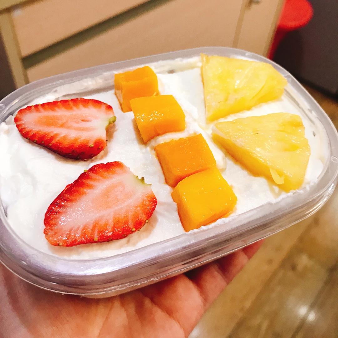 水果盒子蛋糕（低糖低油版）