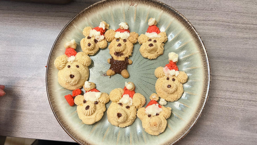 入口即化 酥到掉渣的🎄圣诞小熊曲奇🍪