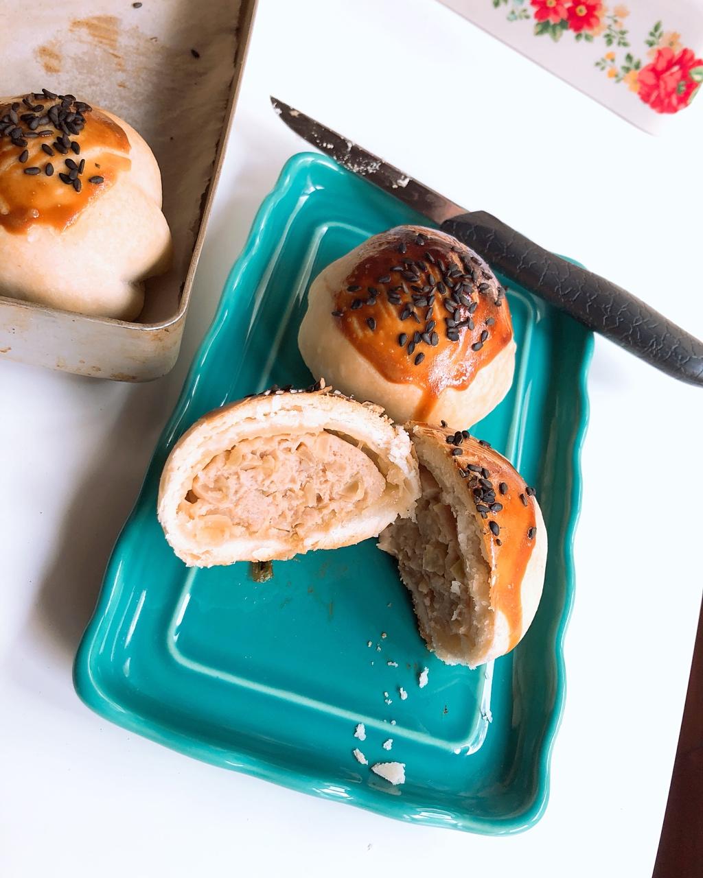 泳式鲜肉榨菜月饼