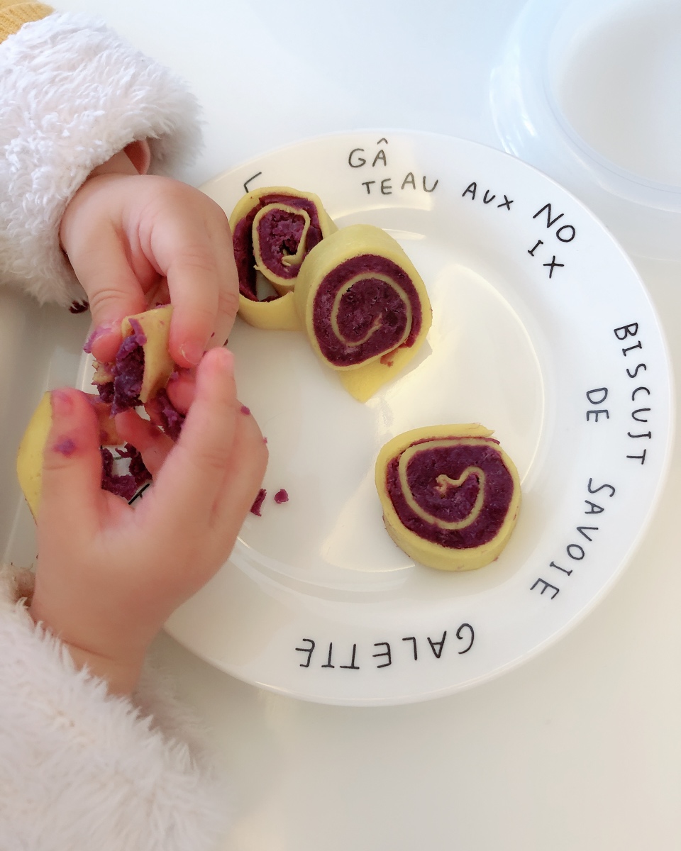 紫薯蛋卷  宝宝健康食谱