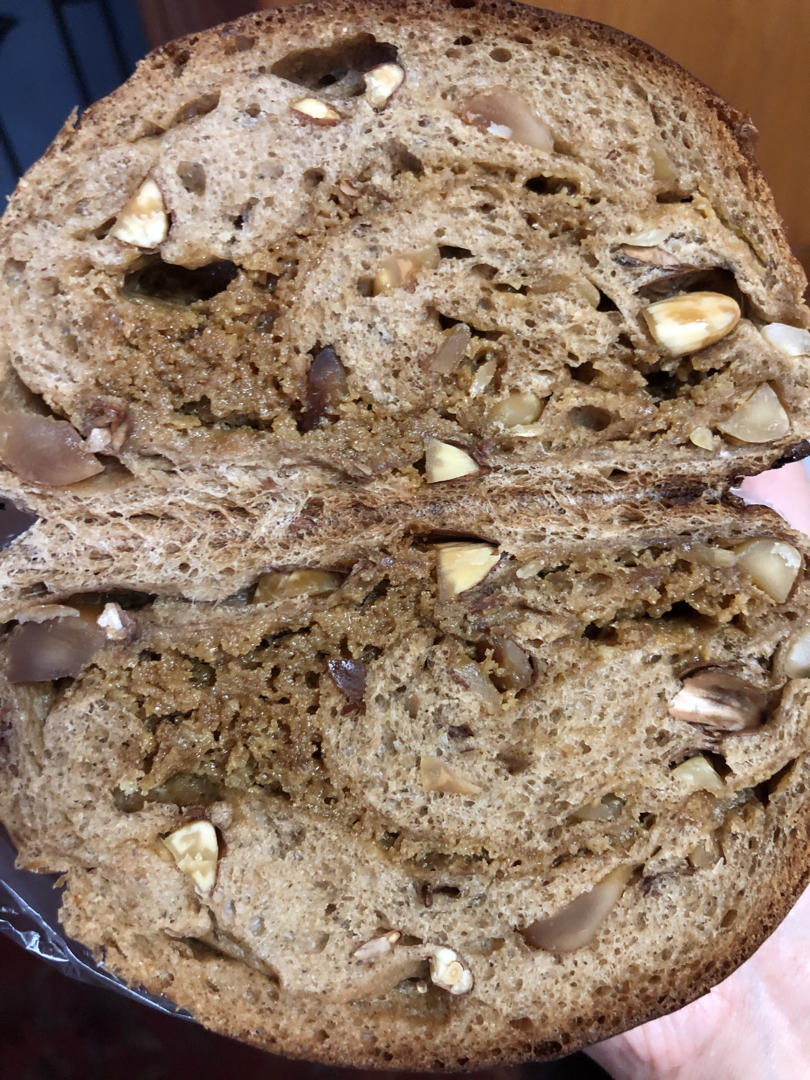 黑麦核桃红糖面包