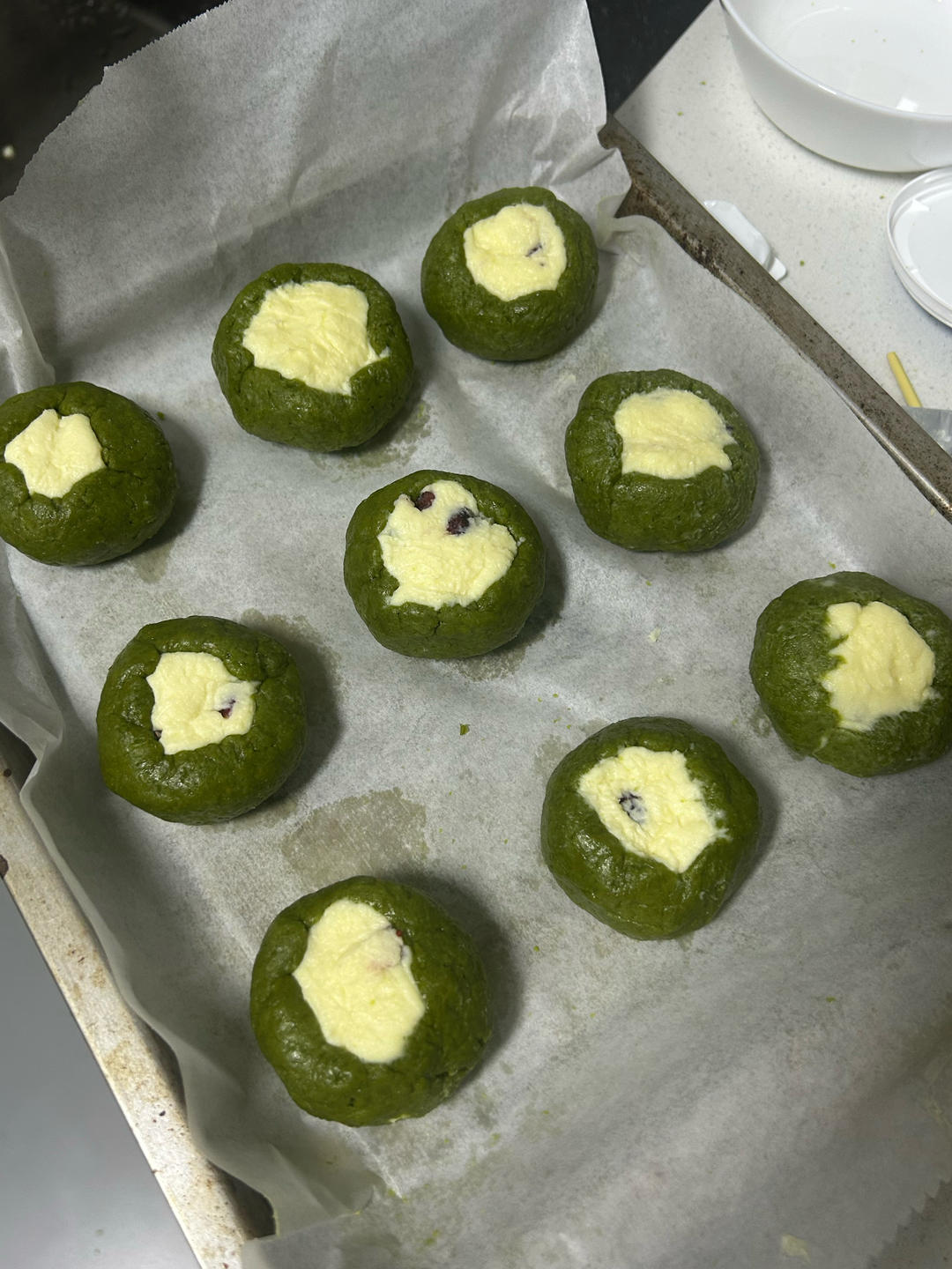 🍵抹茶蔓越莓冰乳酪司康