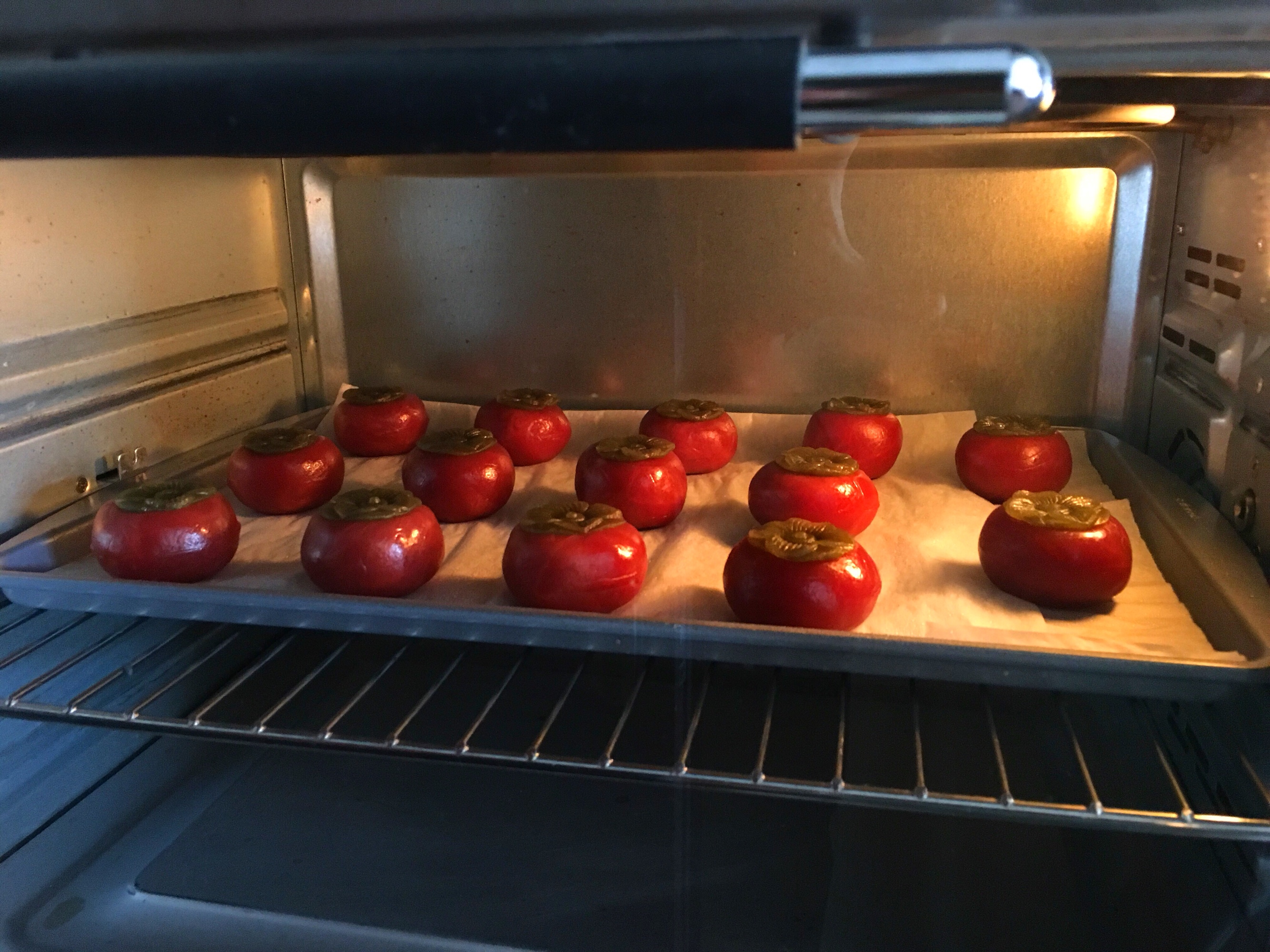 “柿柿如意”桃山月饼的做法 步骤7