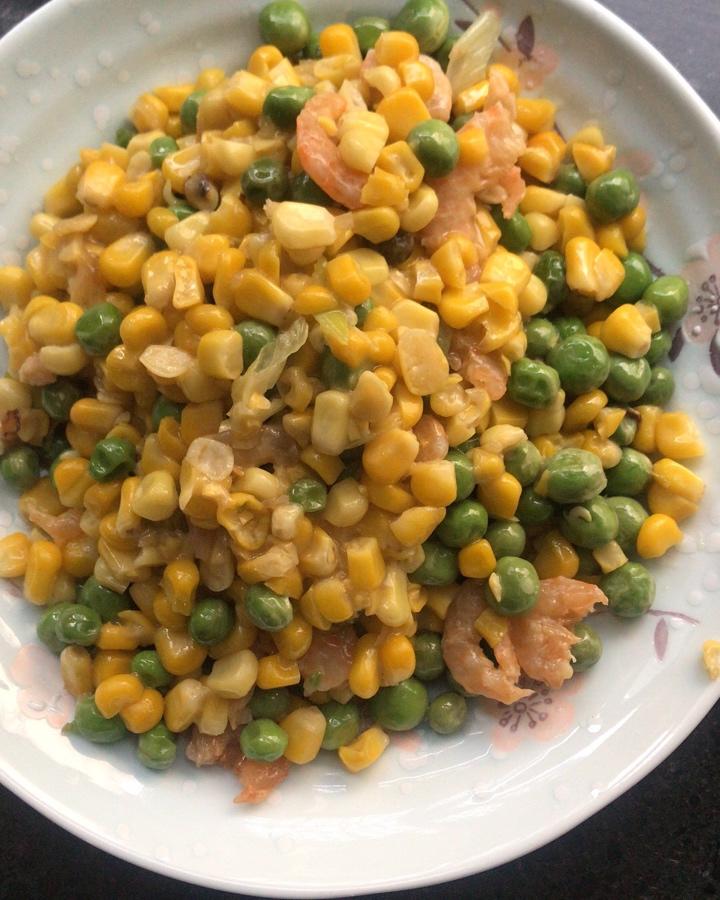 青豆玉米虾仁