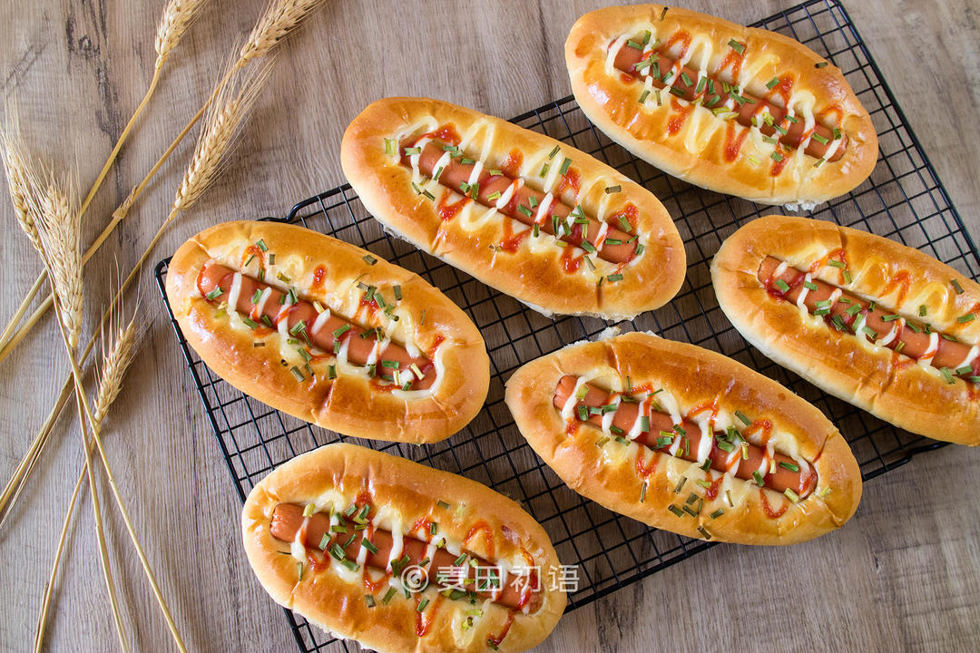 美味的香肠面包