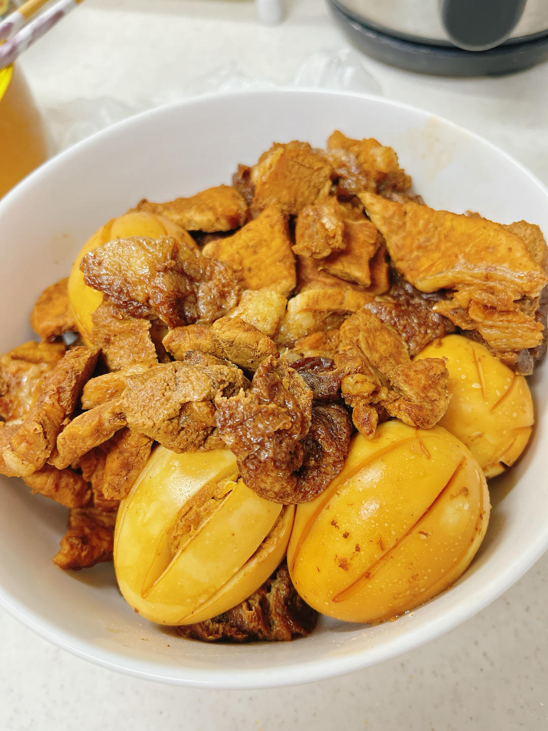 红烧肉烧蛋