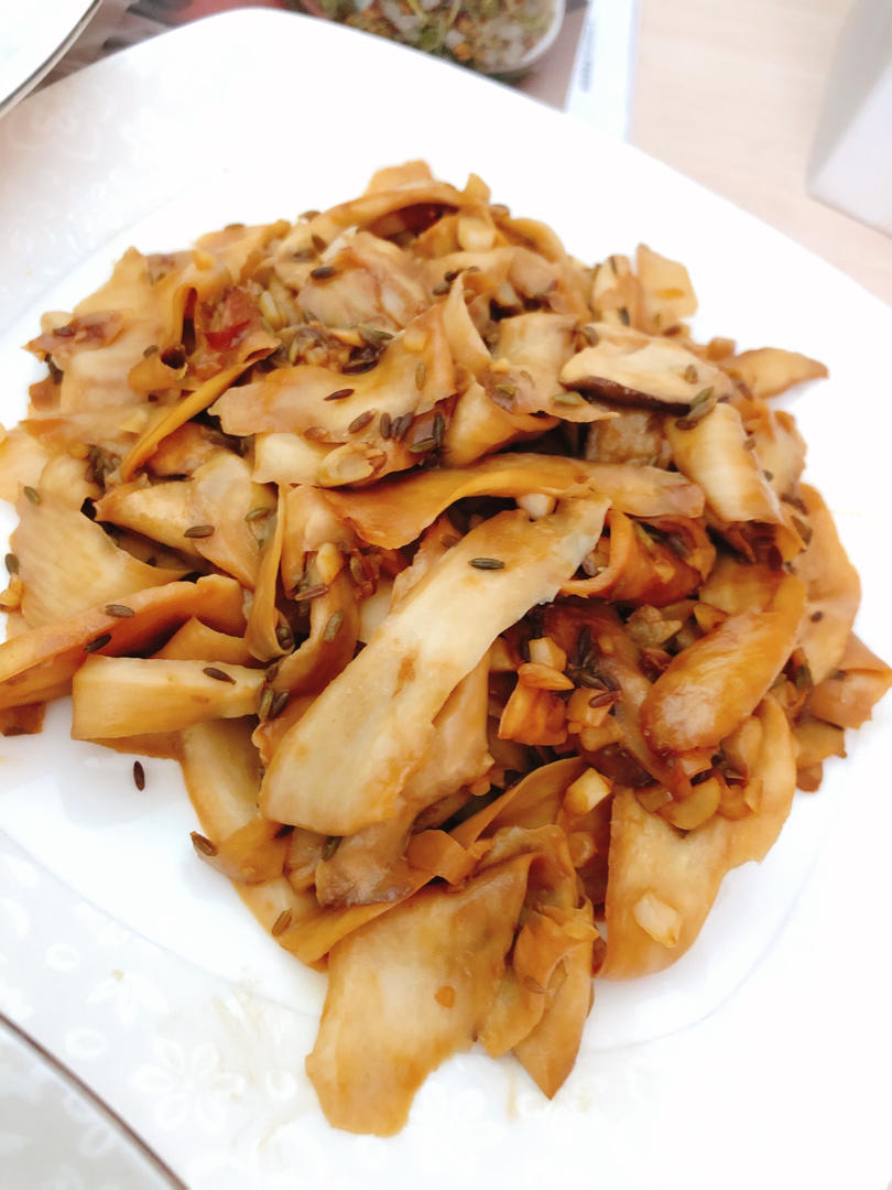 绝对美味的孜然杏鲍菇