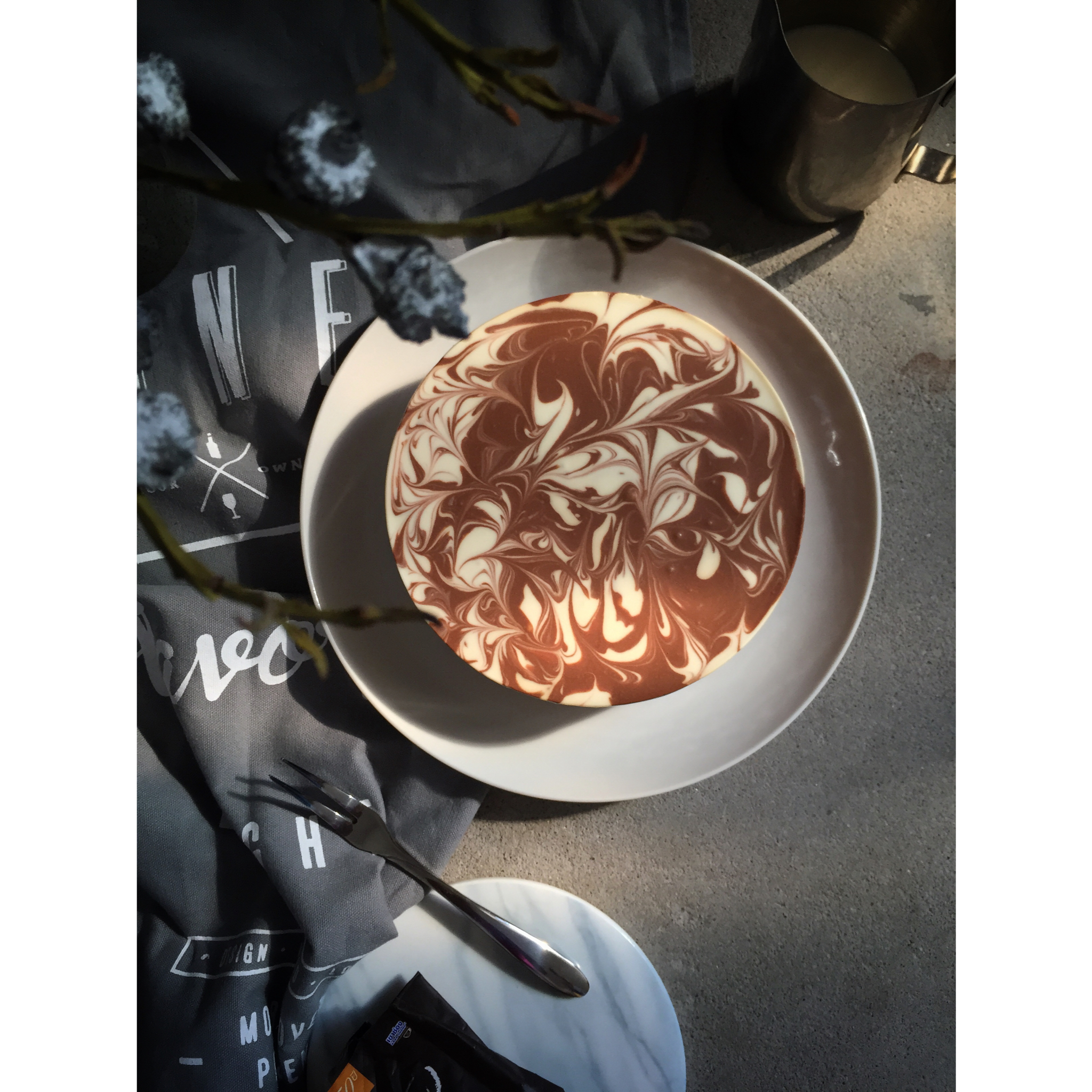 摩卡大理石冻芝士蛋糕