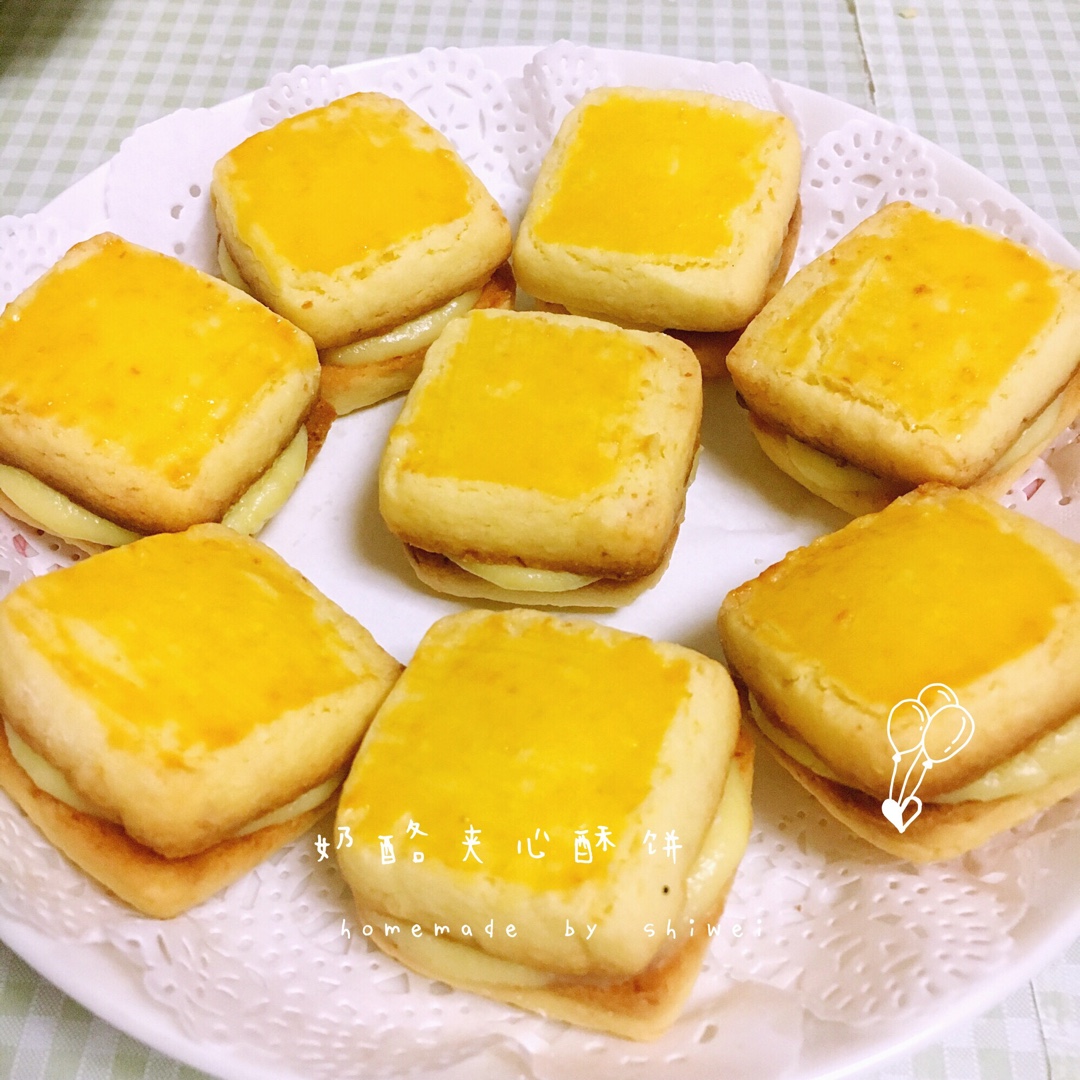 乳酪奶油夹心酥饼