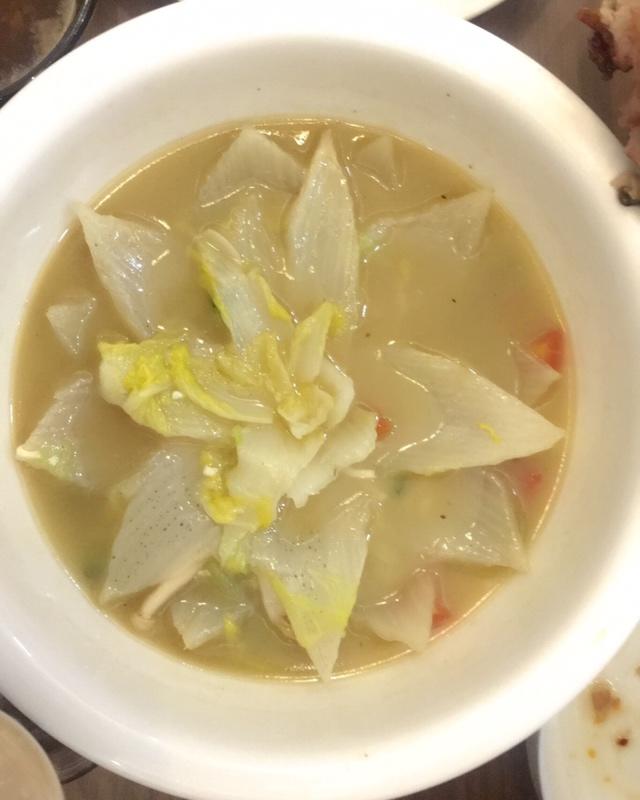 有机娃娃菜菌菇汤