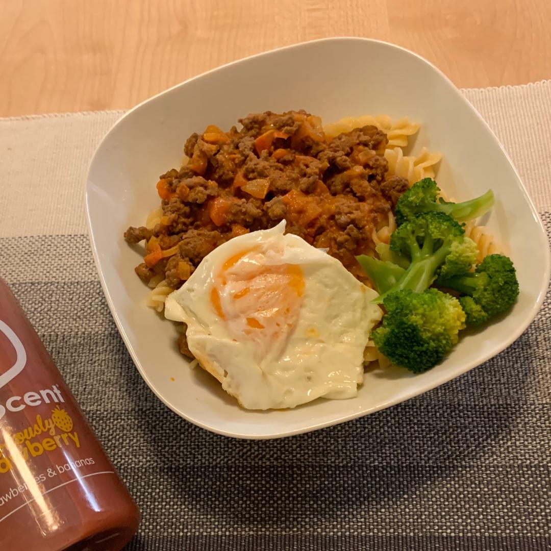 （完胜必胜客的）番茄肉酱意大利面～