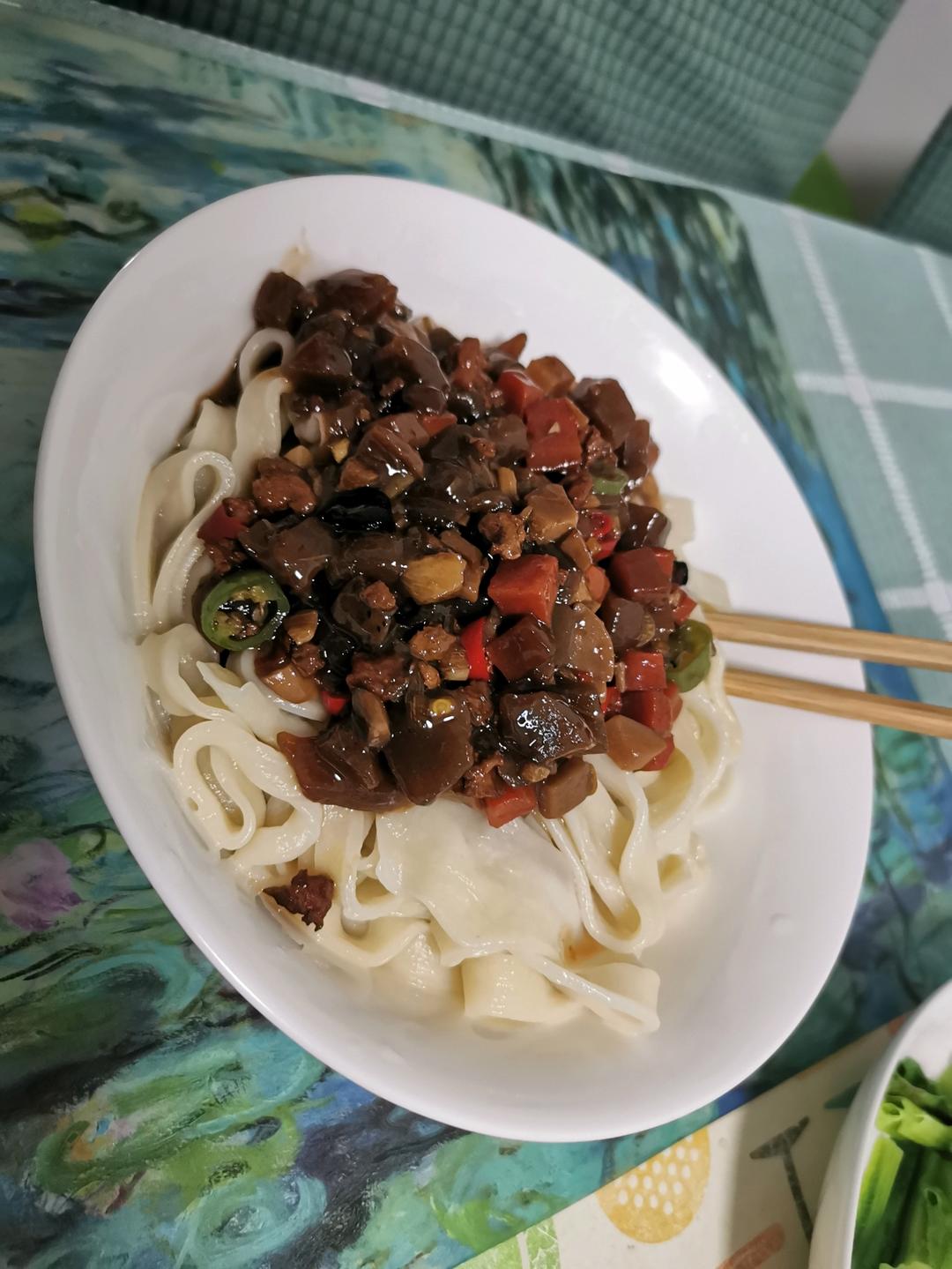 从小吃到大的茄子汆儿面