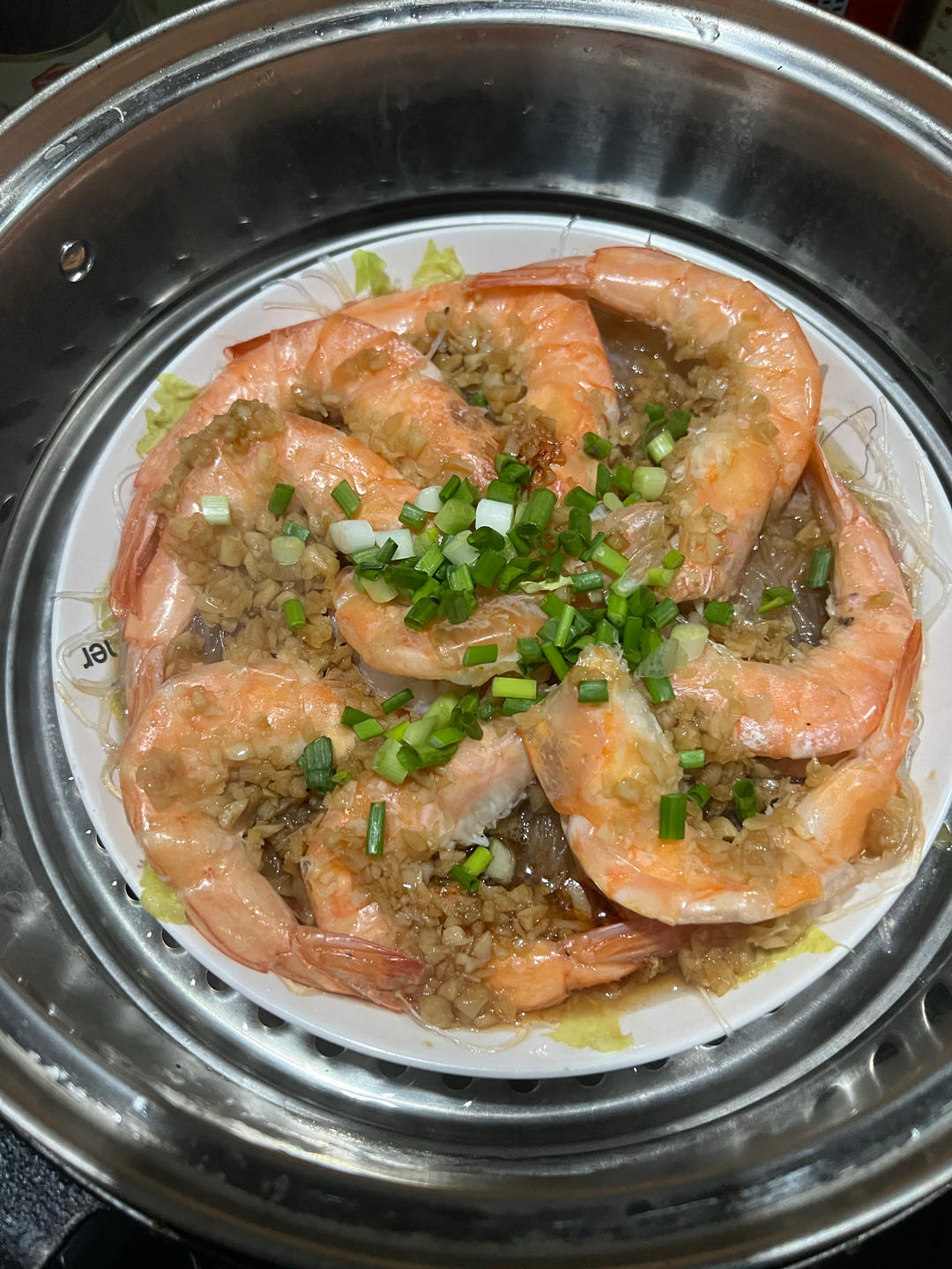 蒜蓉粉丝虾煲