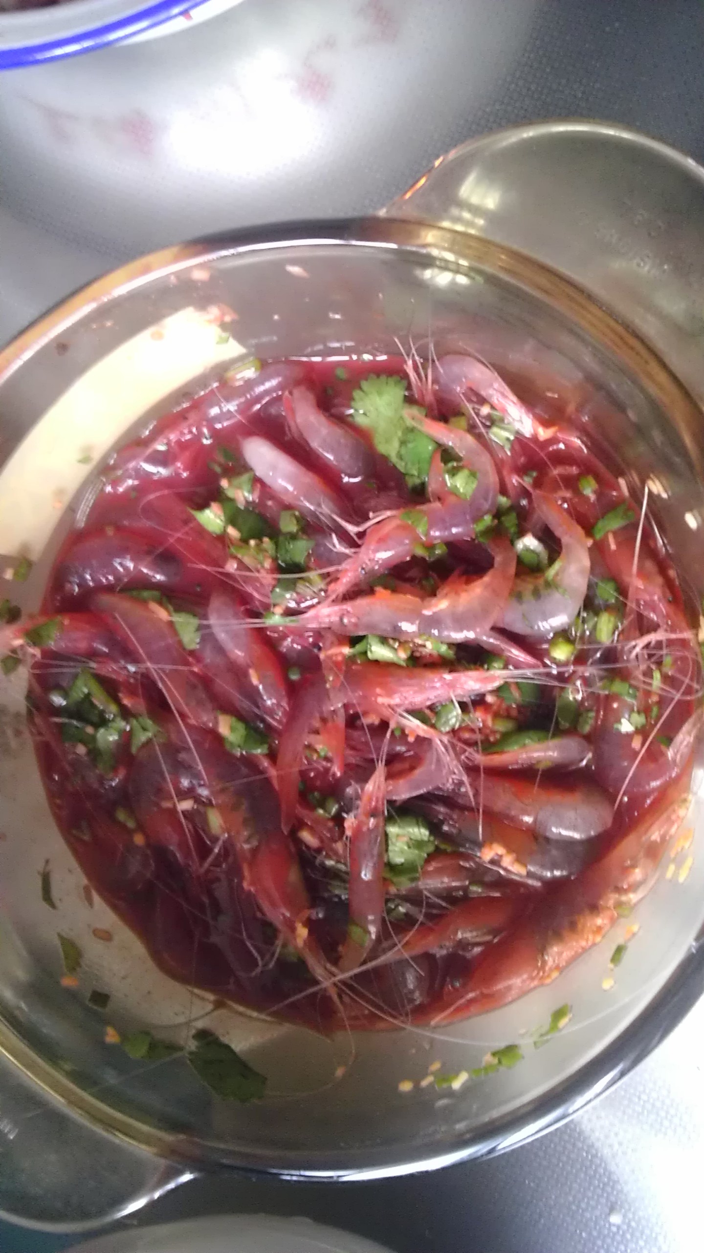 紫水晶挂件做的炝虾