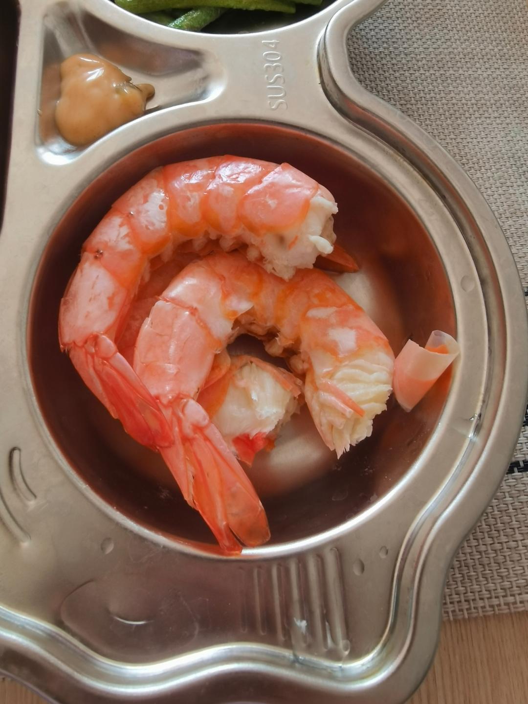 最简单的白灼虾（水煮）盐水基尾虾