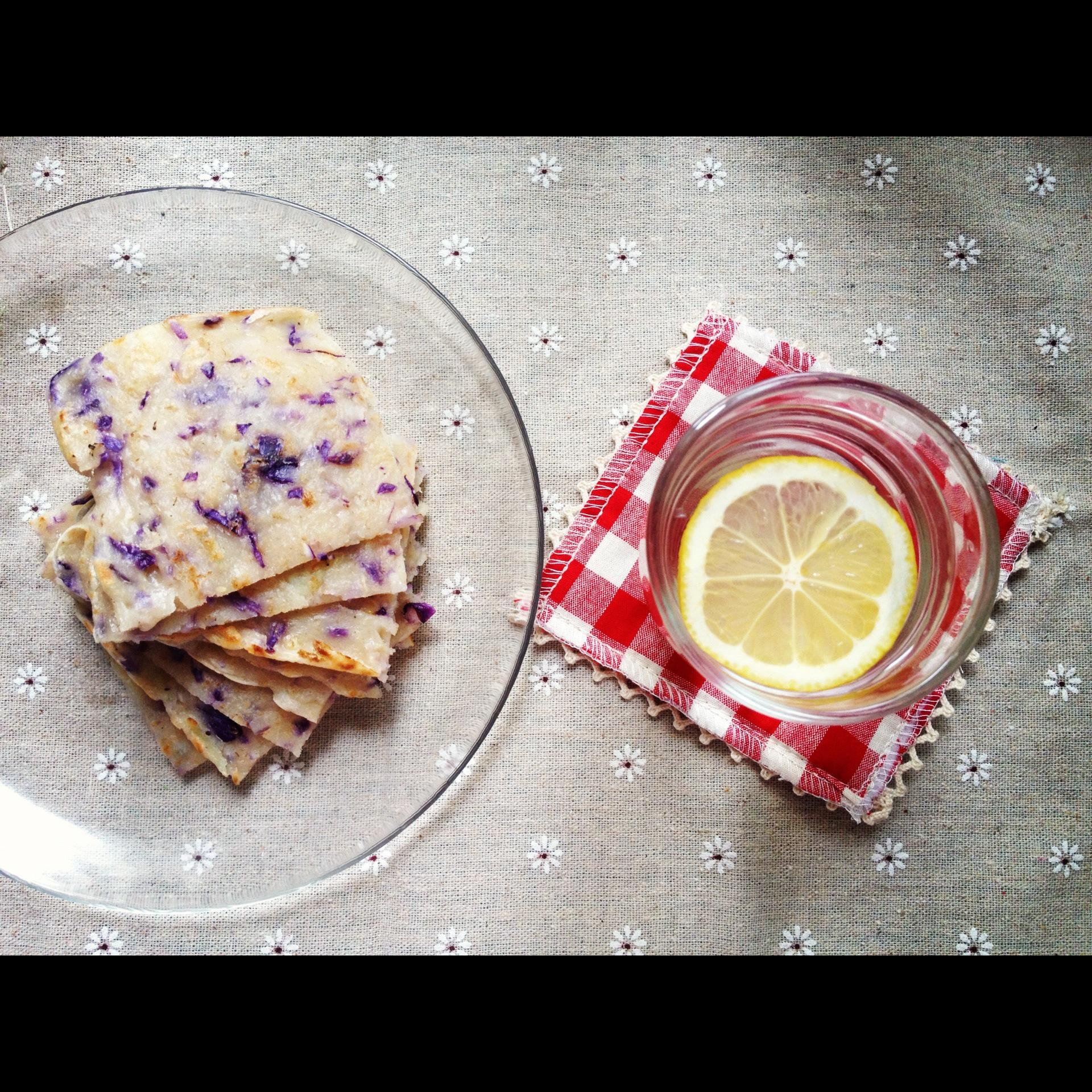 紫甘蓝煎饼