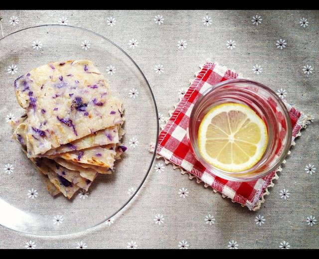 紫甘蓝煎饼的做法