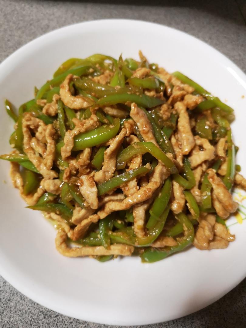 巨下饭的青椒炒肉丝