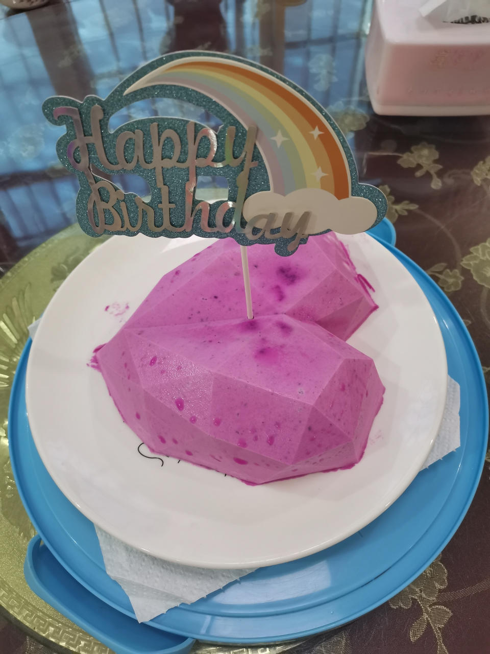 💎钻石心形火龙果慕斯💎